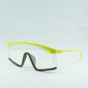 🕶️ New Kenzo KZ40010U 41C Sunglasses - Green/Black Frame, Clear Lenses